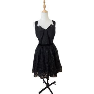 DC Comics Black Batgirl Sheer Burnout Corset Dress Goth XL EUC